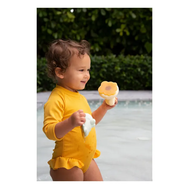 Spielekoffer fürs Bad Upcycling - Ente & Frosch | Salbei