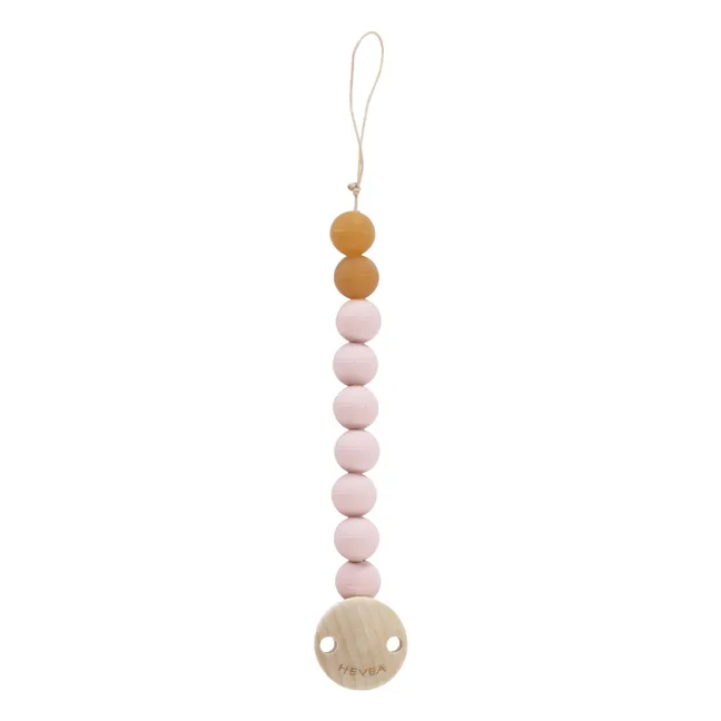 Natural Rubber and Rubberwood Dummy Clip | Powder pink
