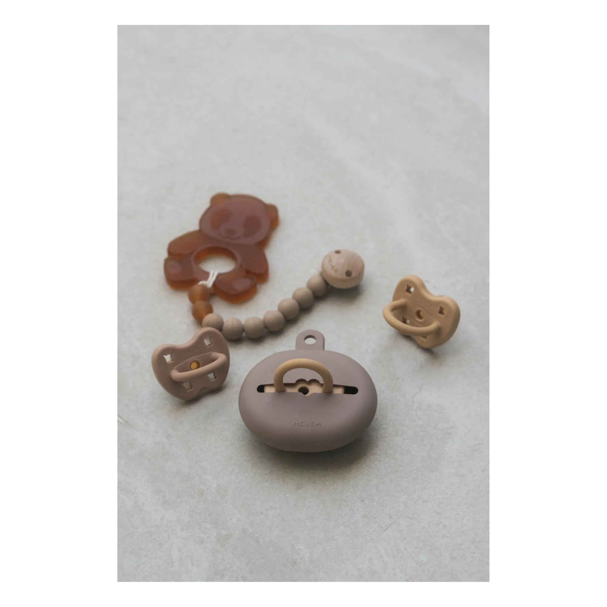 Etui à tétine en caoutchouc naturel | Terracotta- Image produit n°1
