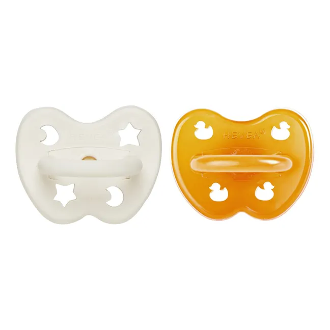 Natural Rubber Physiological Pacifiers - Set of 2