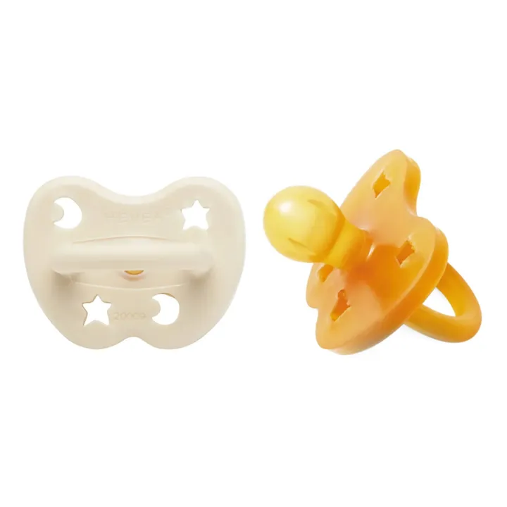 Hevea - Hevea - Tétines rondes en caoutchouc naturel - Lot de 2