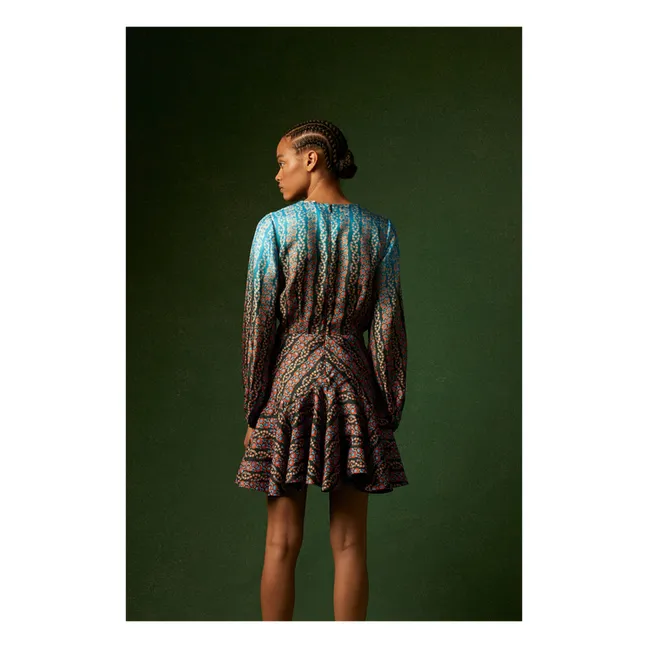 Robe Rina Soie | Bleu