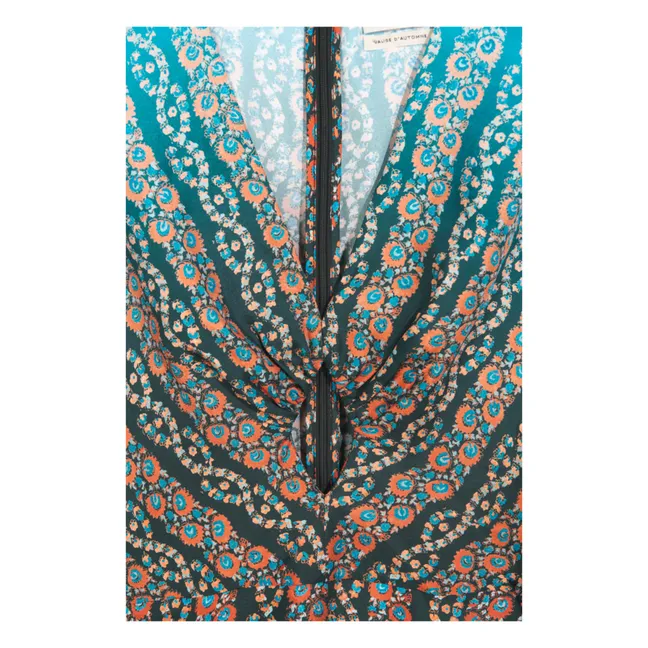 Robe Rina Soie | Bleu