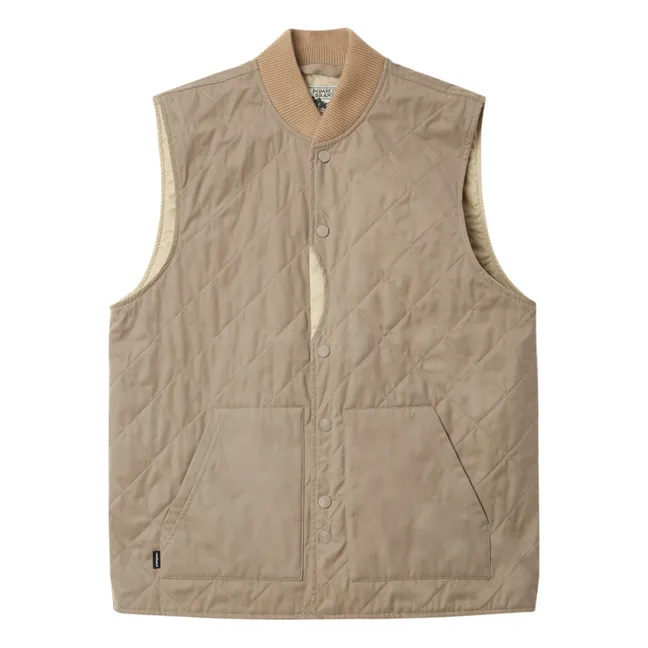 ärmellose Steppjacke | Hellbraun