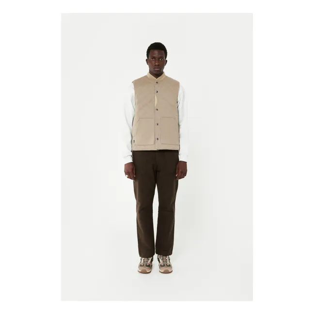 ärmellose Steppjacke | Hellbraun