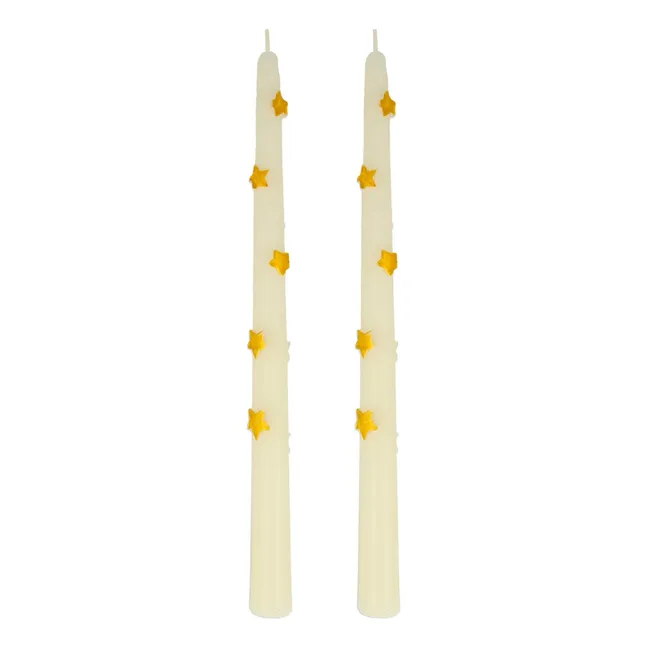 Star candles - set of 2