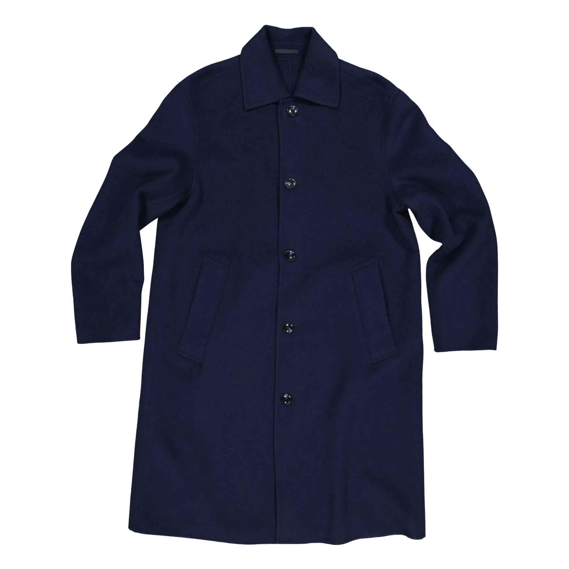 Nn.07 Navy Blue Franco 8015 Wool Coat