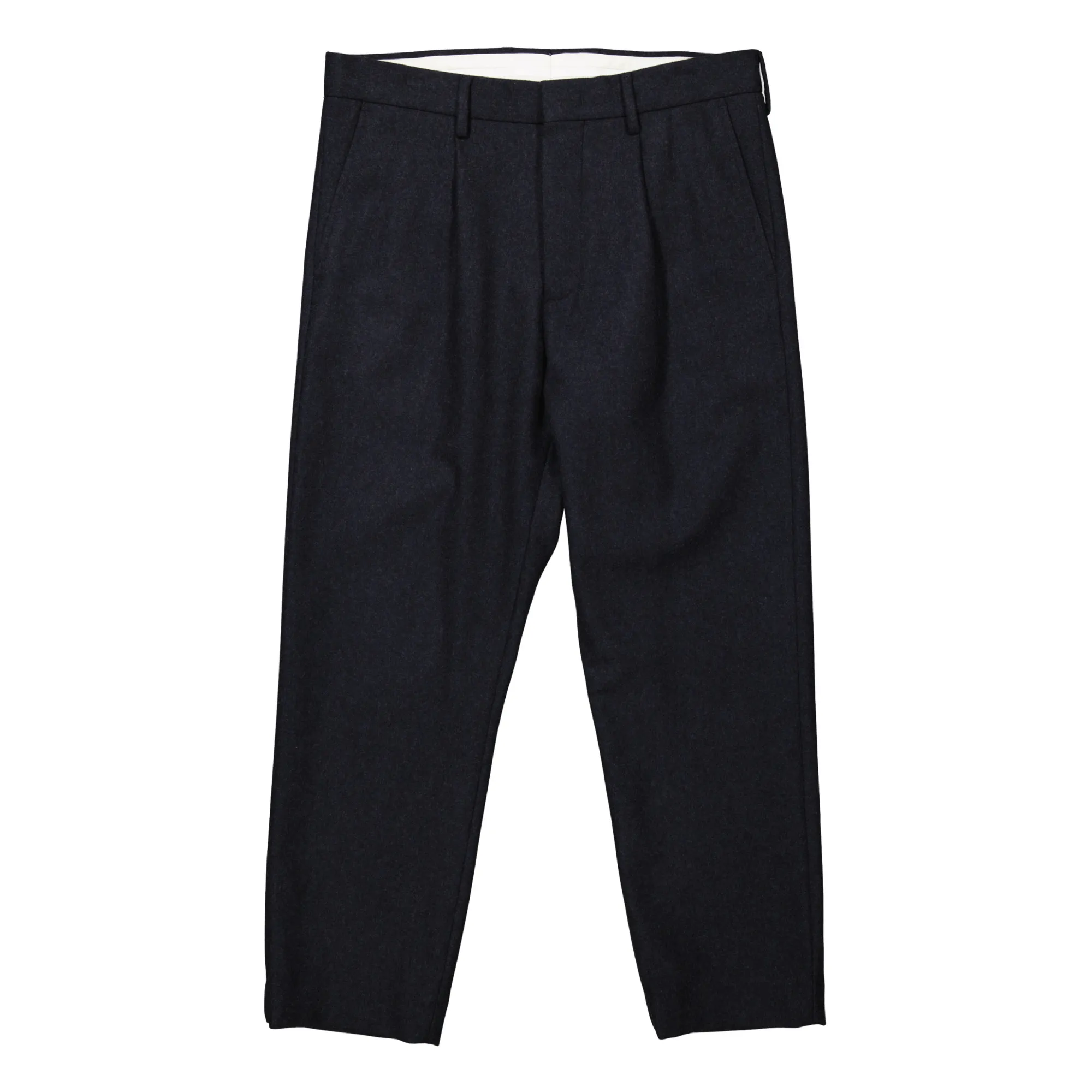 Nn.07 Navy Blue Bill Trousers 1630 Recycled Wool