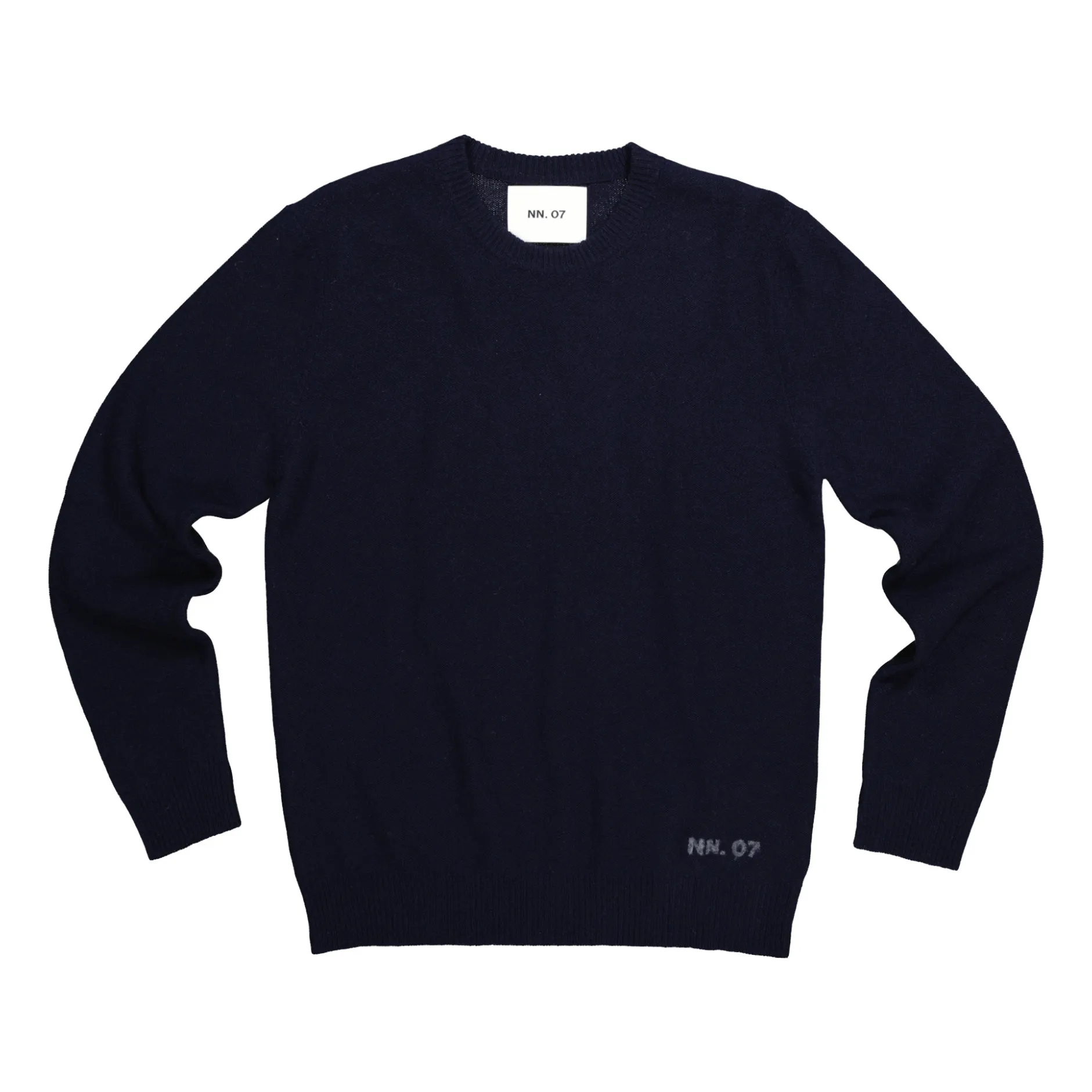 Nn.07 Navy Blue Nigel 6585 Recycled Wool Sweater
