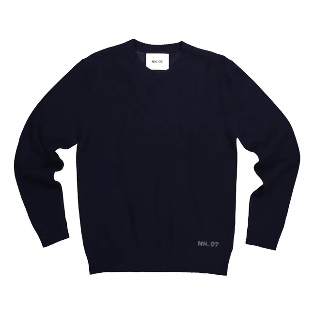 Pull Nigel 6585 Laine Recyclée | Bleu marine