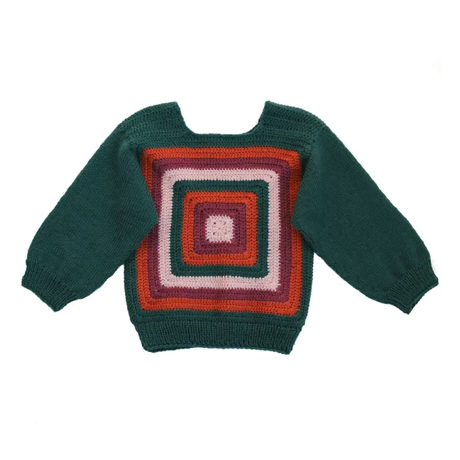 Elio Handmade Merino Sweater | Chrome green