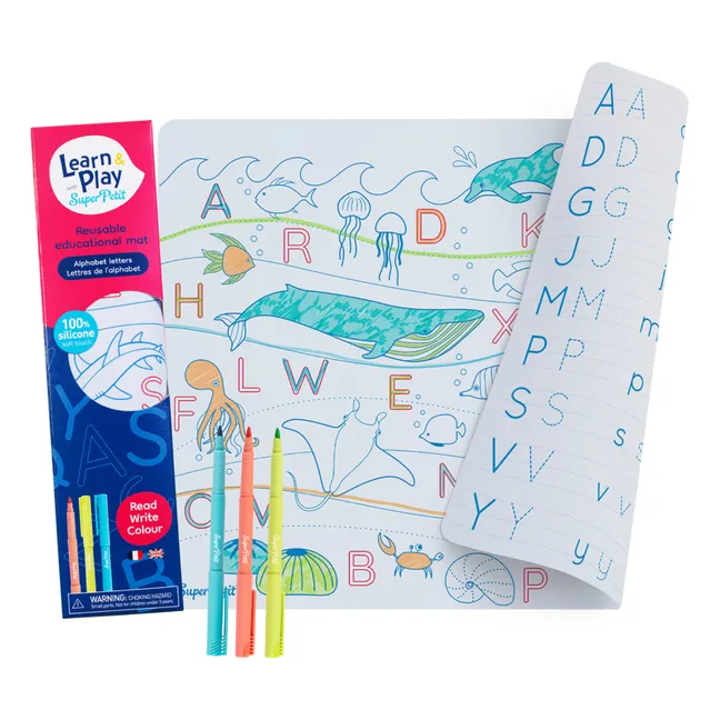 Alphabet coloring placemat