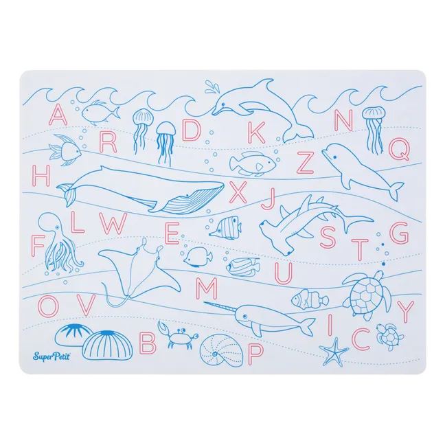 Alphabet coloring placemat