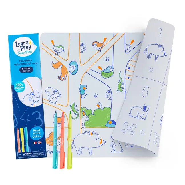 Numbers coloring placemat