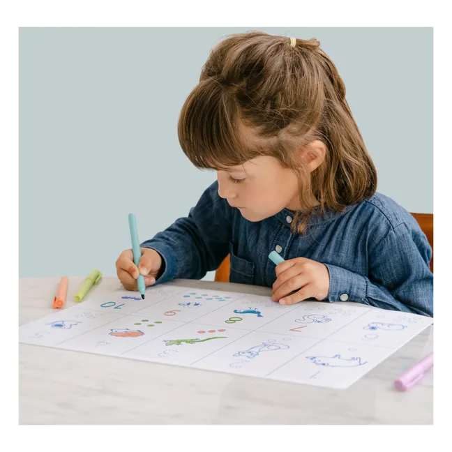 Set de table à colorier Nombres