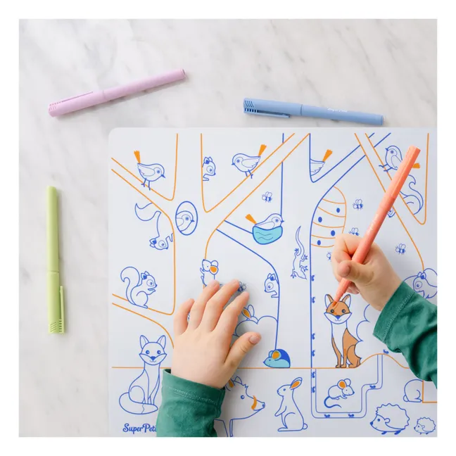 Numbers coloring placemat