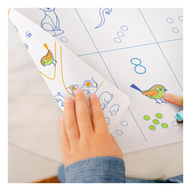 Mantel individual números para colorear