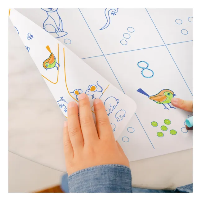 Numbers coloring placemat
