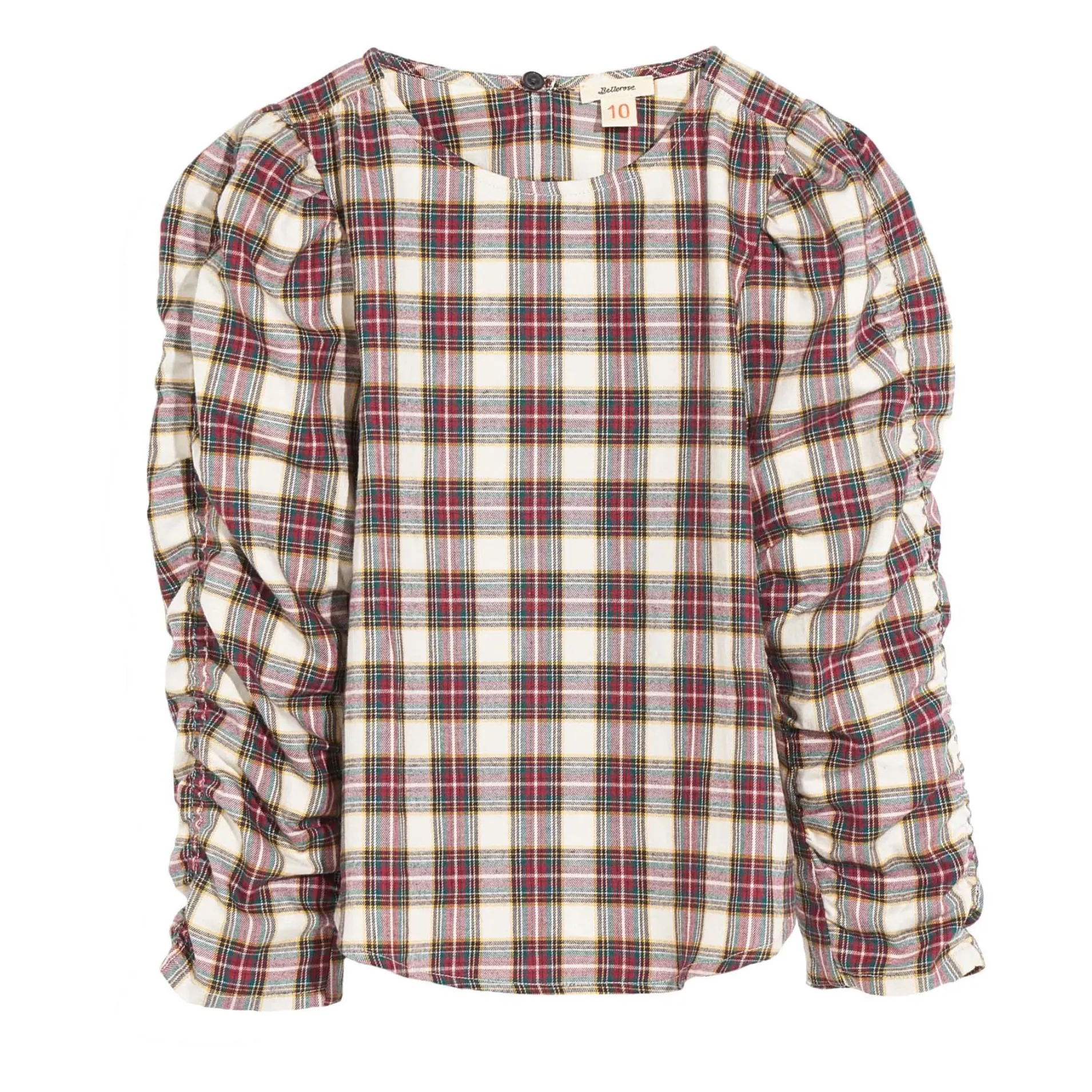 Bellerose Ecru Aladin Plaid Blouse