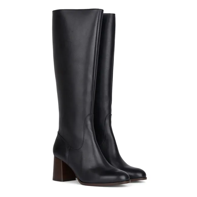 Gemma Leather Boots | Black