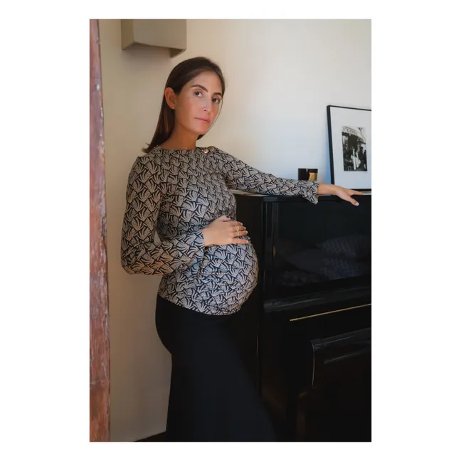 Mona Comporta Pregnancy Top | Black