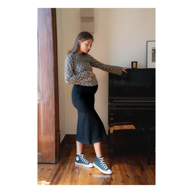 Clementina Pregnancy Skirt | Black