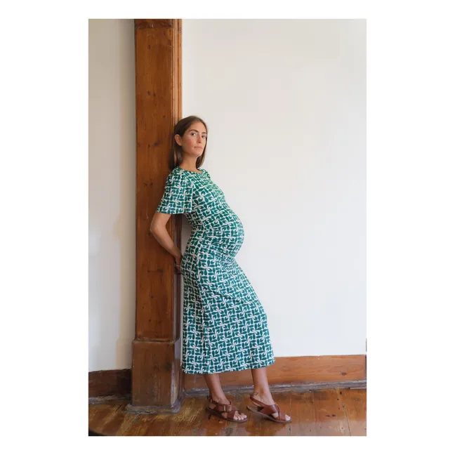 Theodora Sintra Maternity Dress | Green