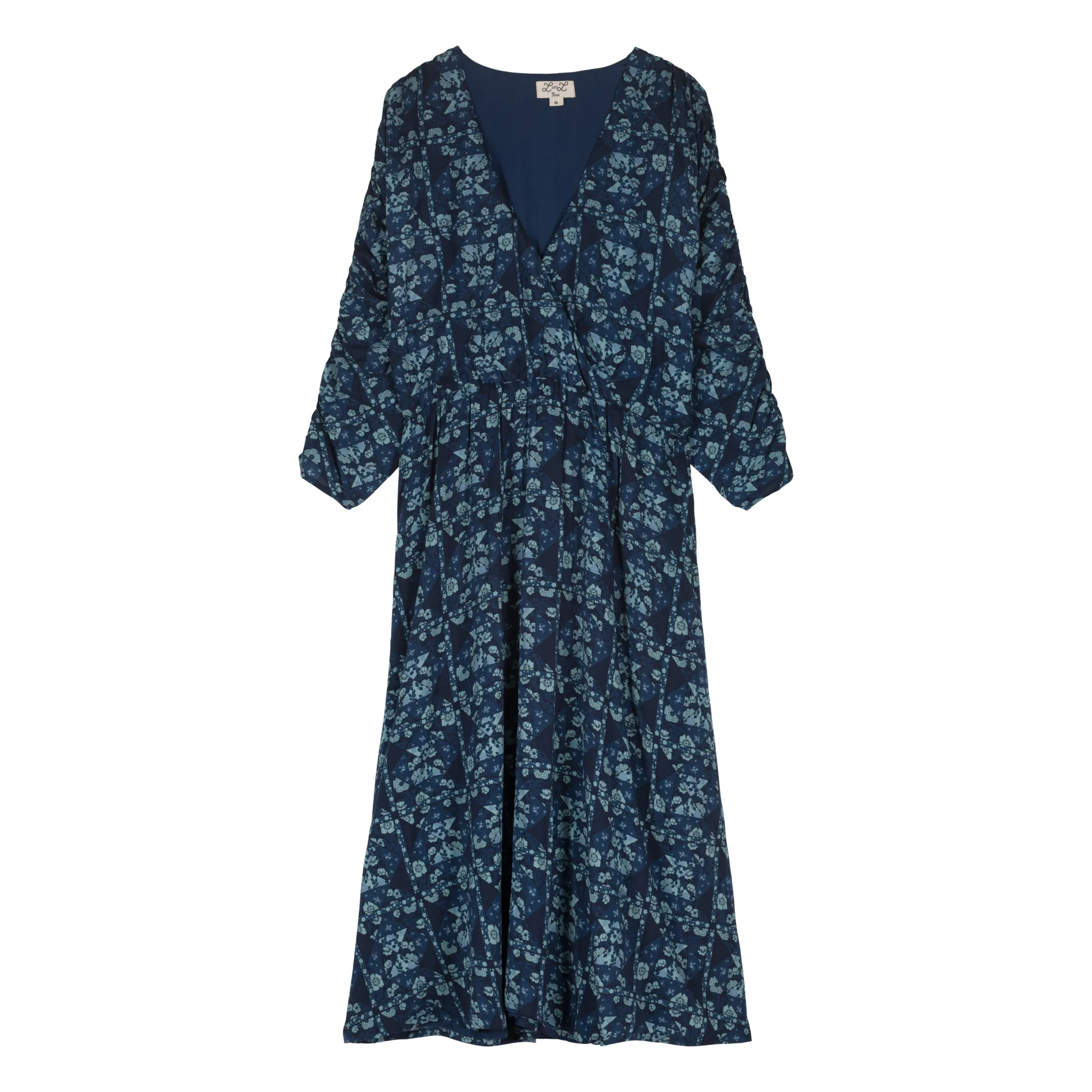 Louis Louise Women's Blue Diva Patchwork Print Dress - Collection