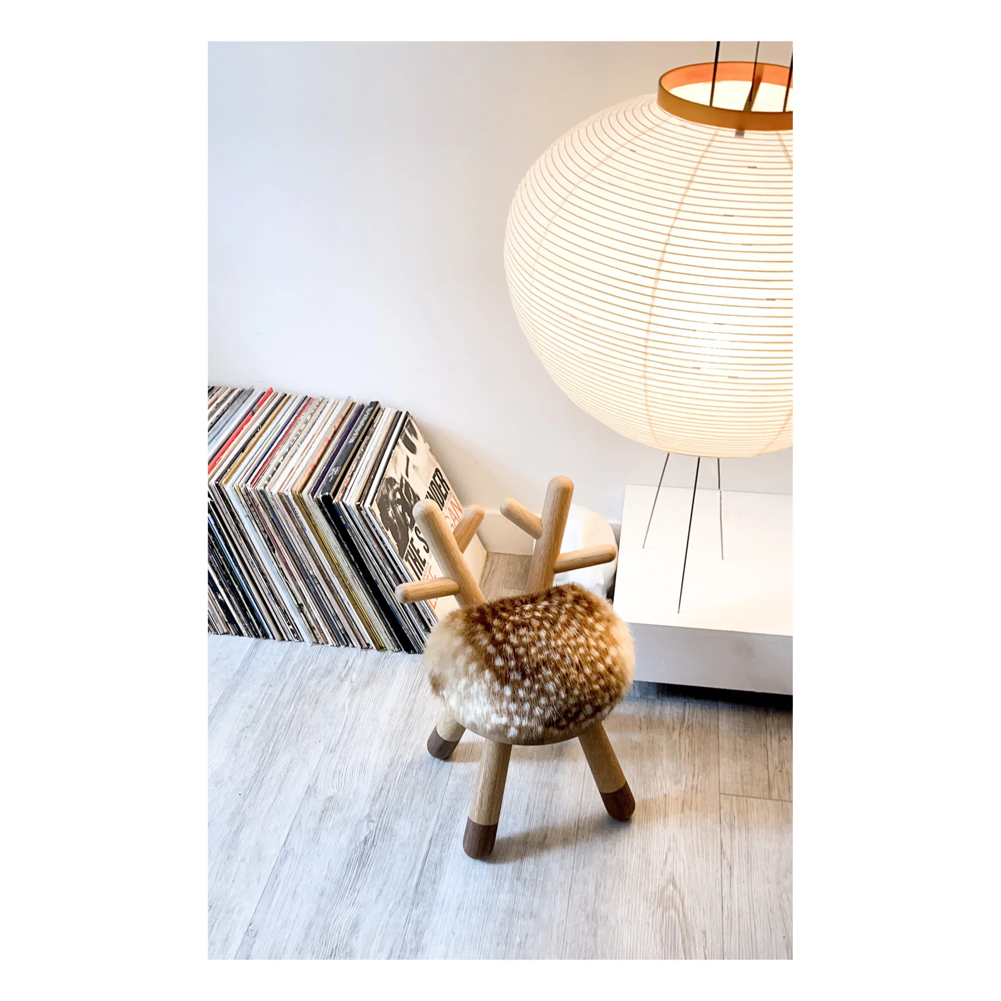 Bambi Chair in Oak and walnut by Takeshi Sawada