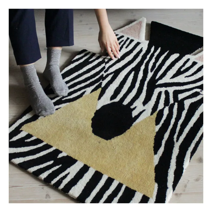 Teppich aus Wolle Zebra- Produktbild Nr. 4