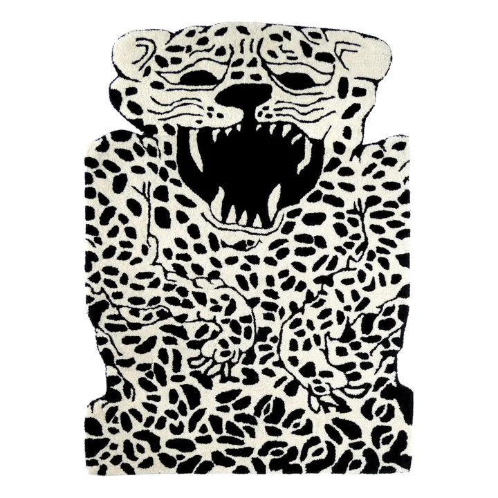 Teppich aus Wolle Leopard- Produktbild Nr. 0