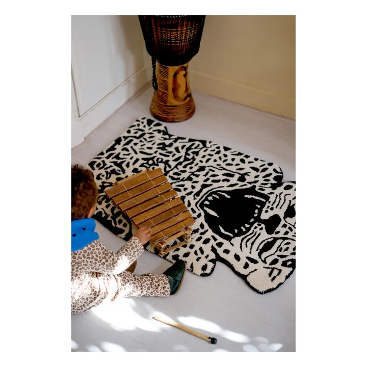 Teppich aus Wolle Leopard- Produktbild Nr. 1