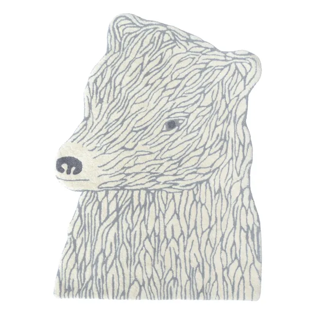 Bear wool rug