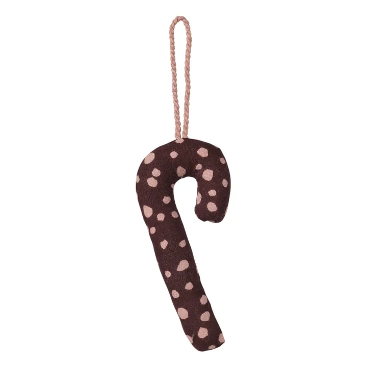 Christmas decoration cotton cane | Brown- Product image n°0