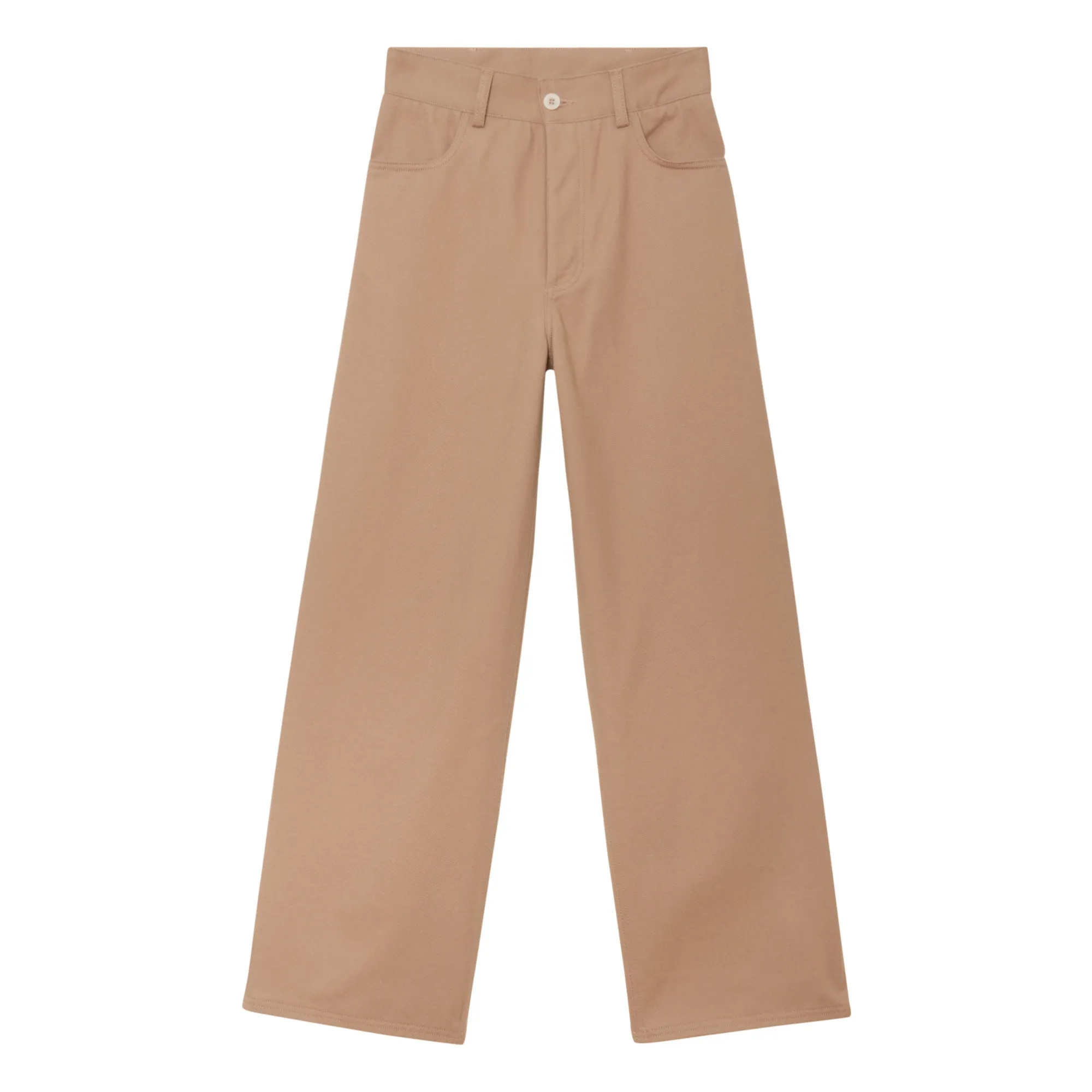 Baserange Camel Navalo Trousers Cotton Canvas