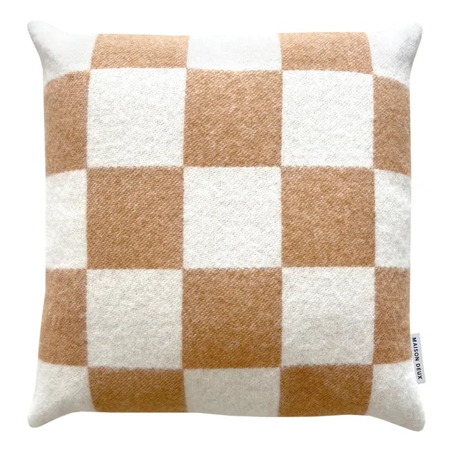 Damier cushion | Off white