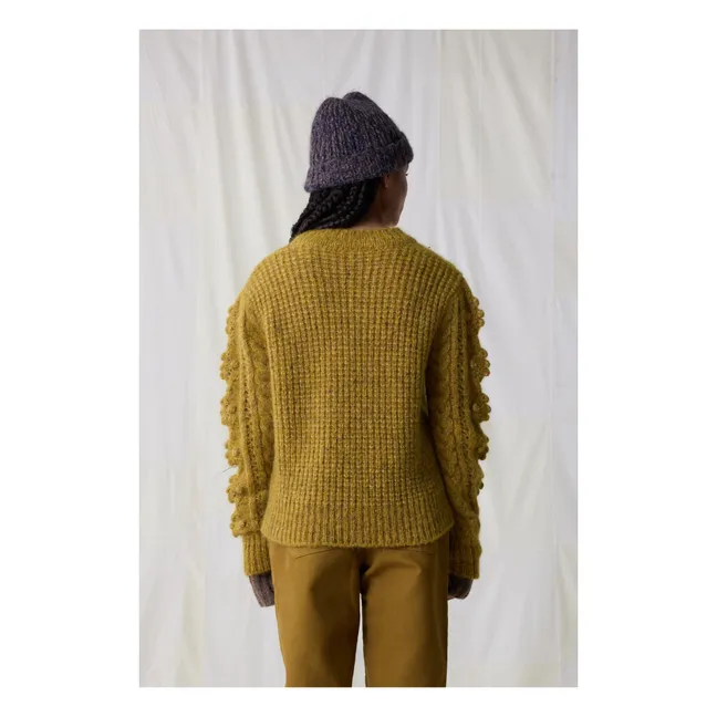 Martina Mohair and Alpaca Sweater | Mustard