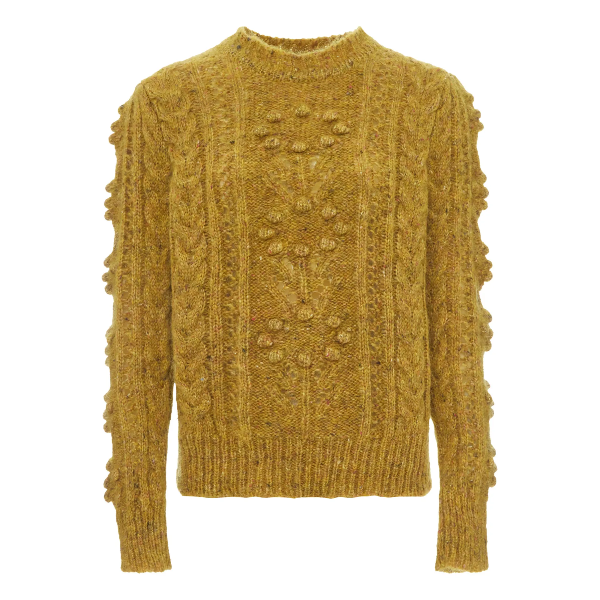 Leon & Harper Mustard Martina Mohair And Alpaca Sweater