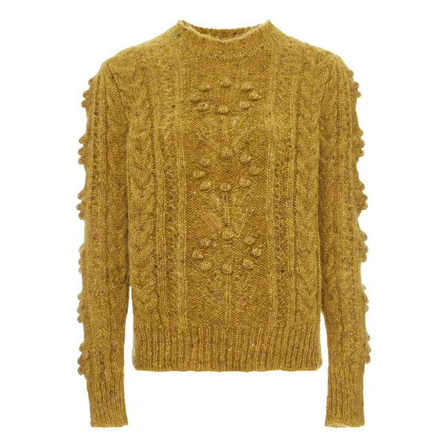 Martina Mohair and Alpaca Sweater | Mustard