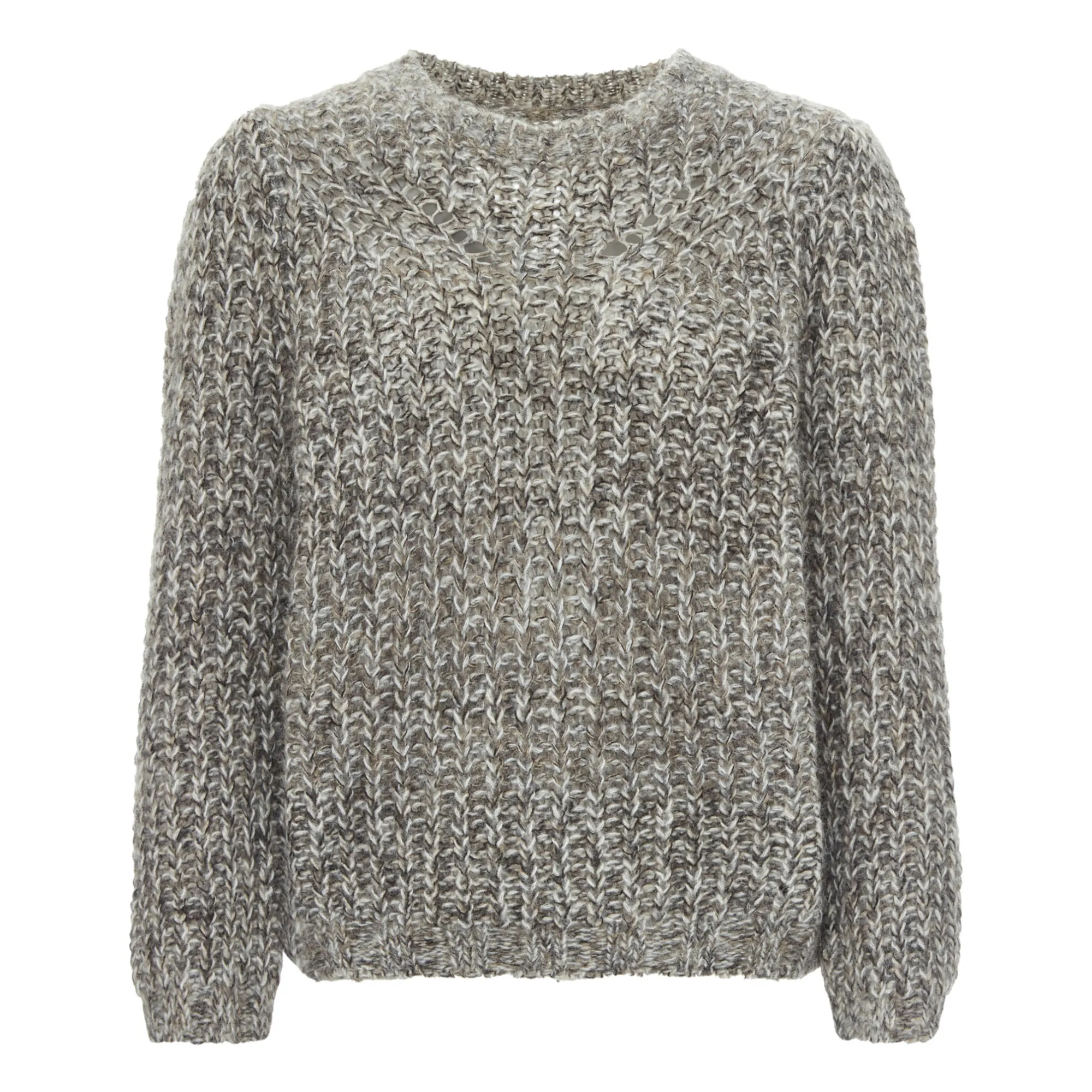 Leon & Harper Grey Mitzi Baby Alpaca Jumper