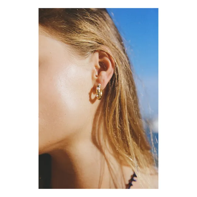 Gem Earrings | Gold