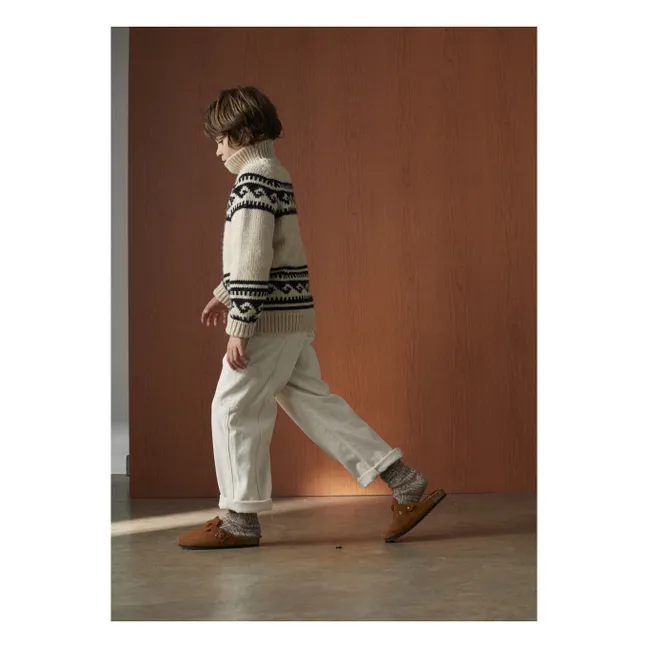 Pull Col Roulé Andy | Ecru