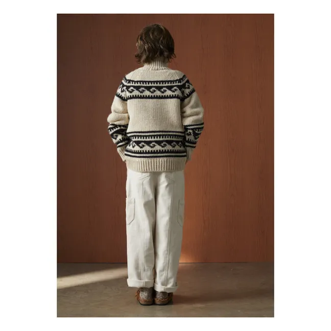 Pull Col Roulé Andy | Ecru