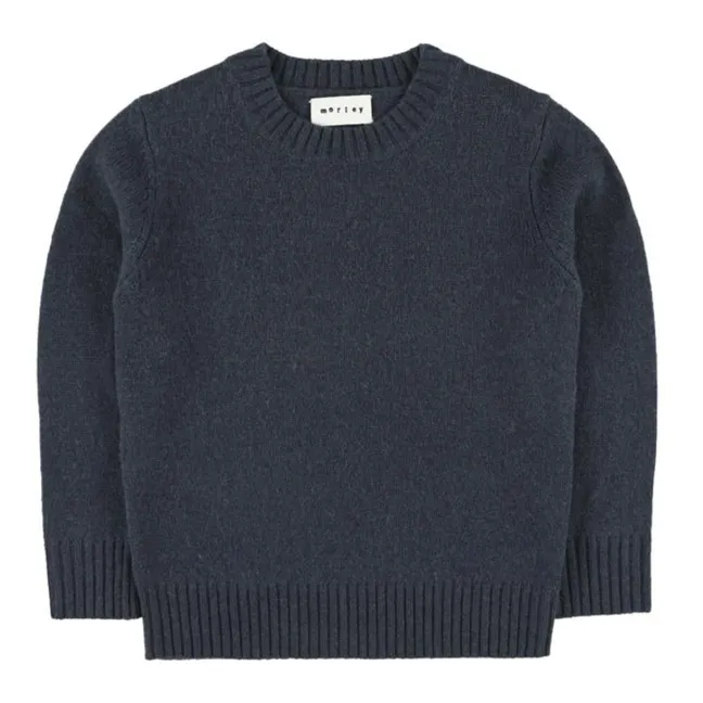 Titto Wool Sweater | Navy blue