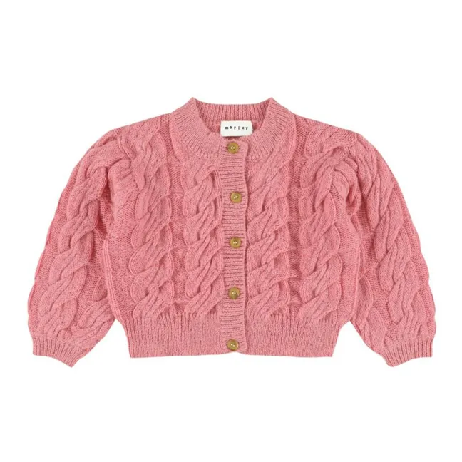 Tilda Wool Alpaca Cable Vest | Pink