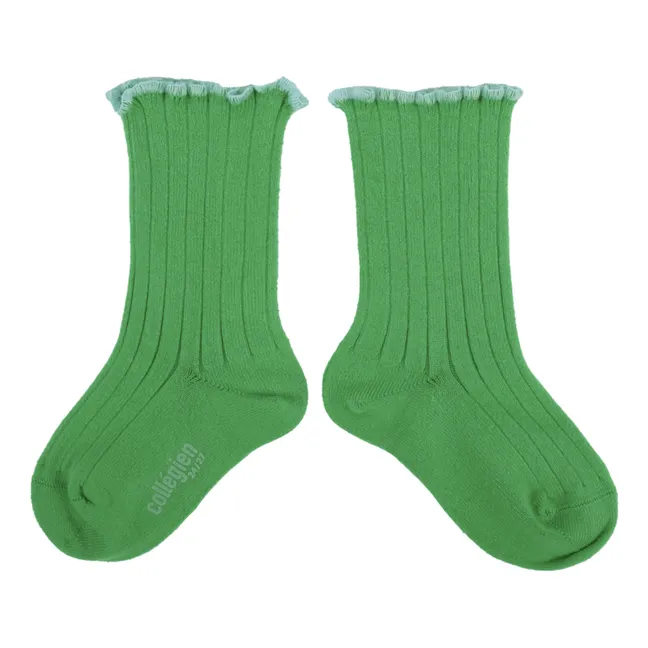 Socken Delphine | Jadegrün
