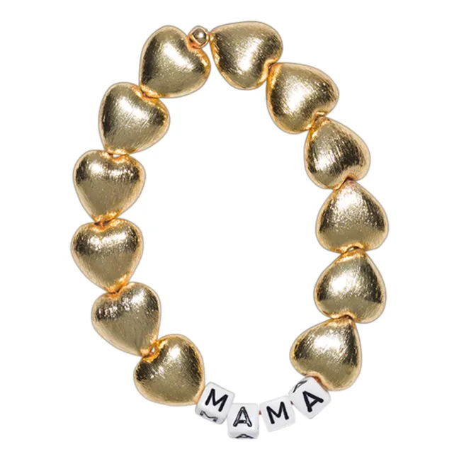 Armband Maxi Herz Mama | Gold