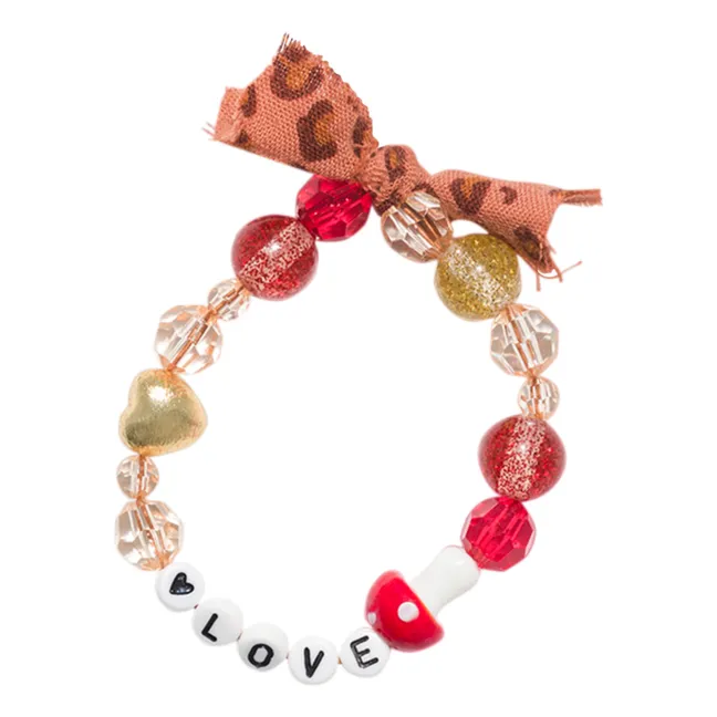 Mushroom Love bracelet | Red
