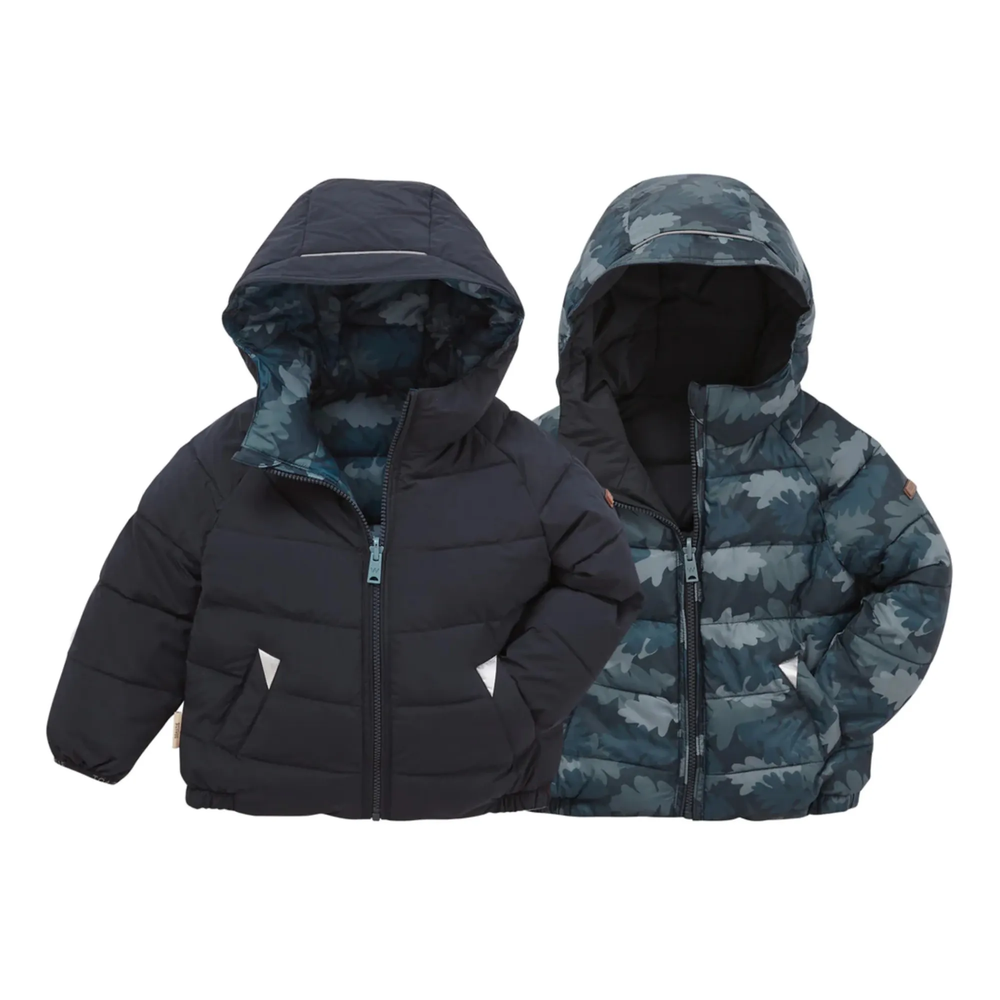 Töastie Navy Blue Reversible Recycled Down Jacket