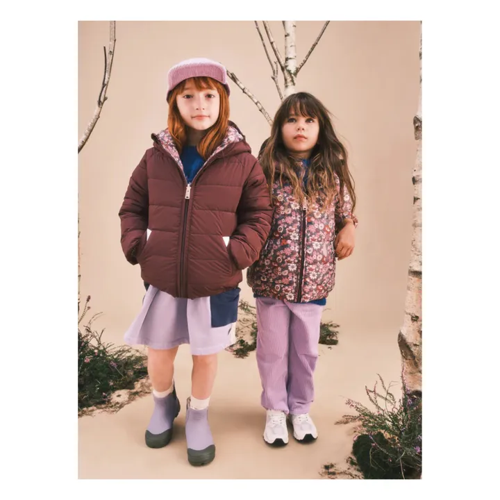 Doudoune Réversible Recyclée | Rouge cerise- Image produit n°1